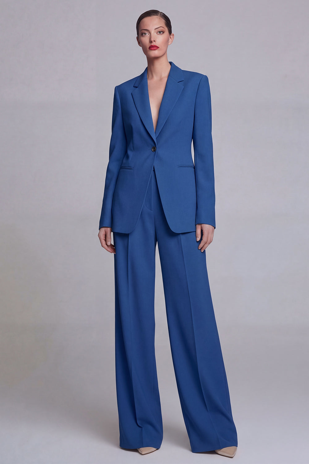 Yellow Notched Lapel 2 Piece Single Buckle Women Suits - Image 5